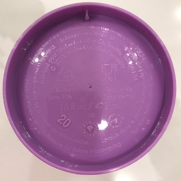 Starbucks purple reusable cup- Valentines 2021 - Picture 4 of 5
